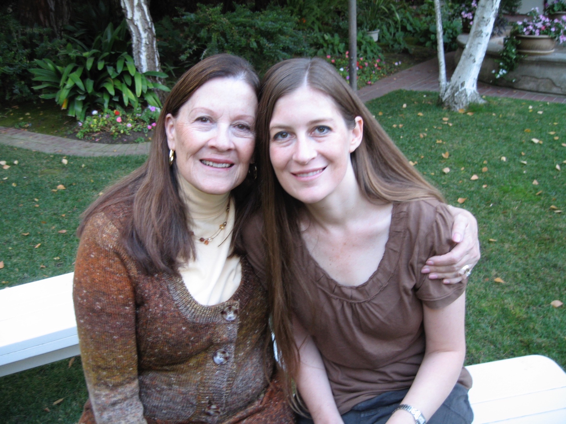 In the garden with Jen