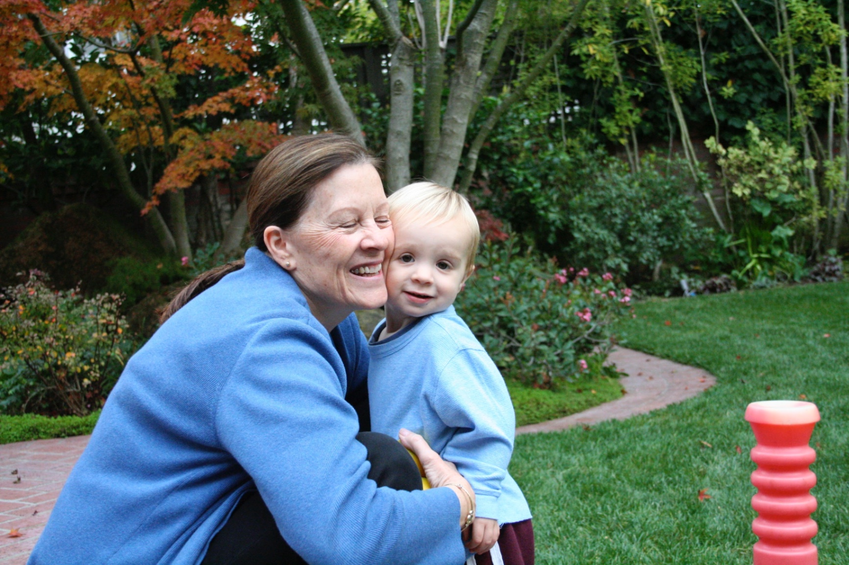 In the garden with Sammy