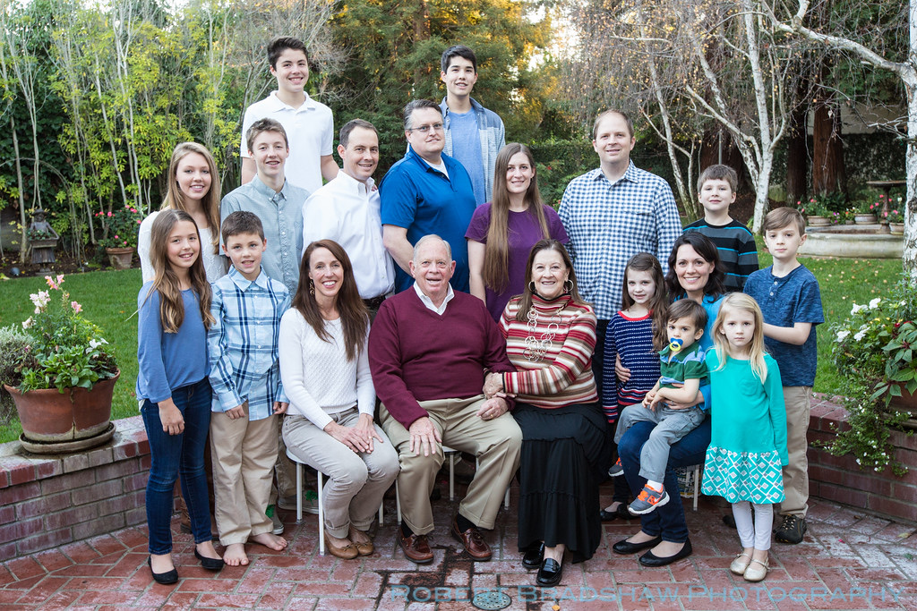 The whole family together