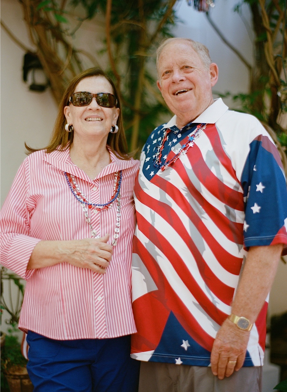 Red, white, and blue with Dick