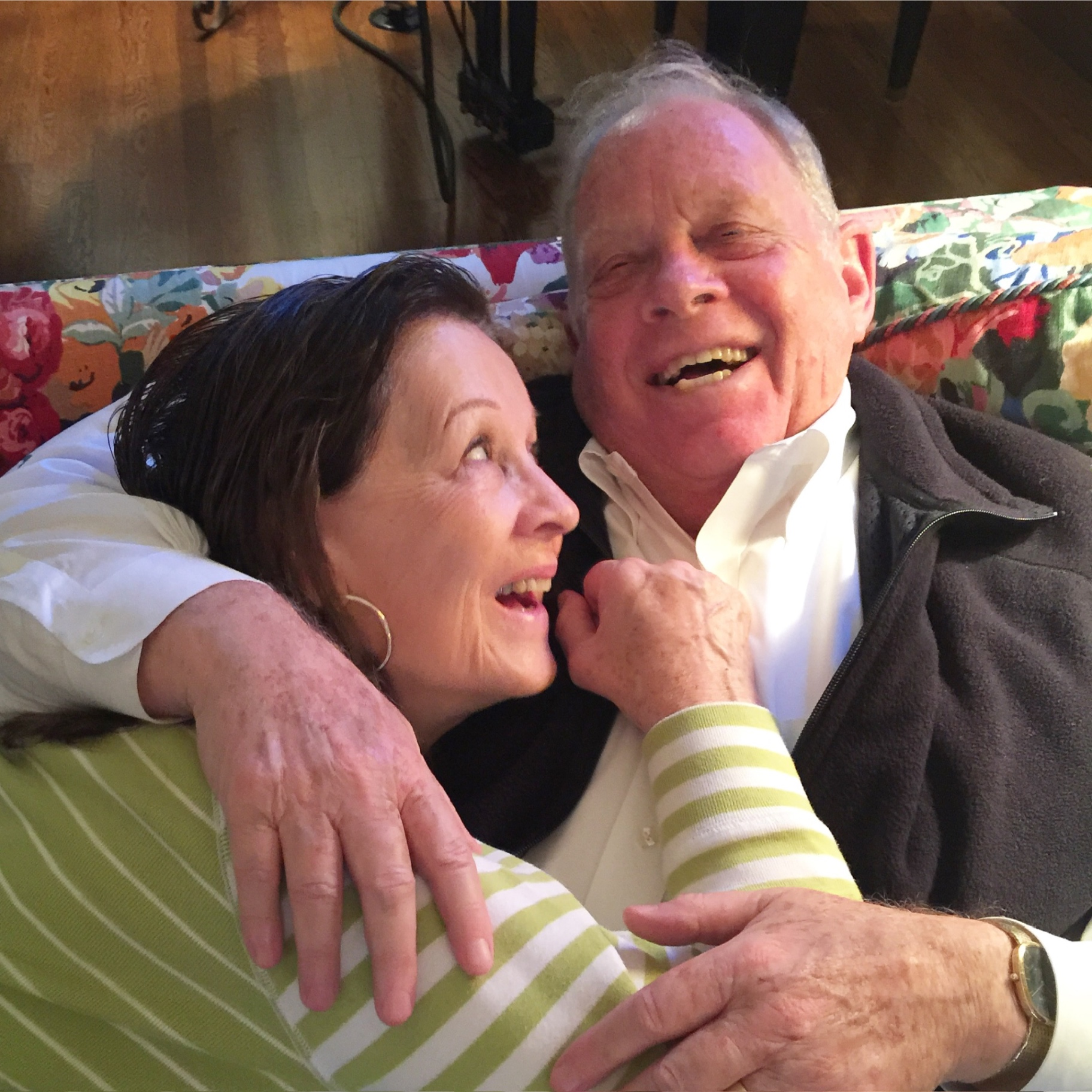 Sharing a laugh with Dick