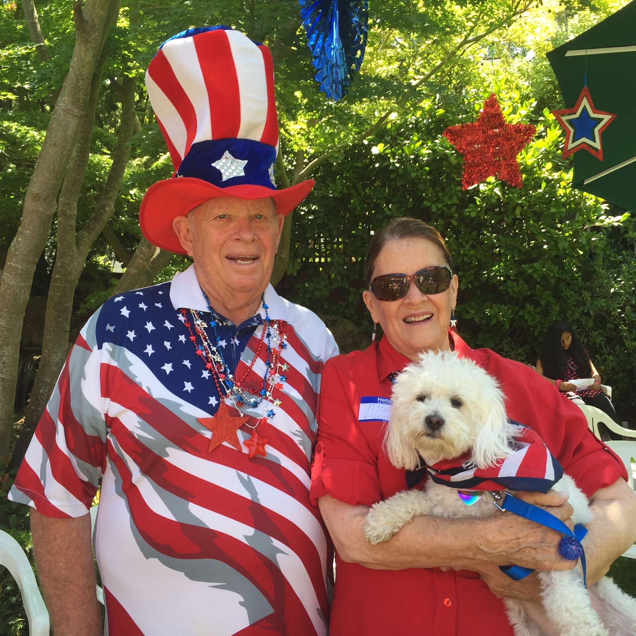 Fourth of July with Dick and Mia